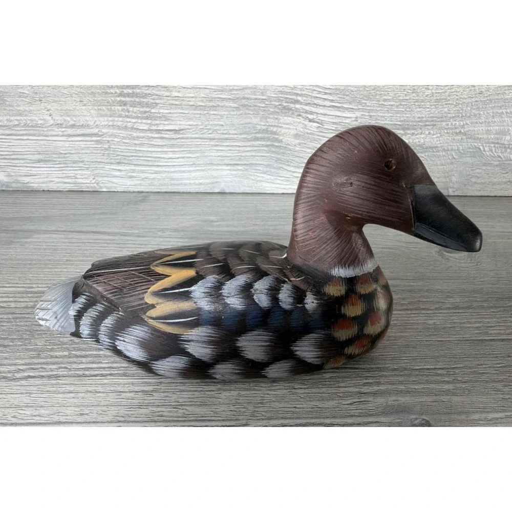 3 Vtg Hand Painted Wooden Ducks Figurines People's Republic Of China Numbered
